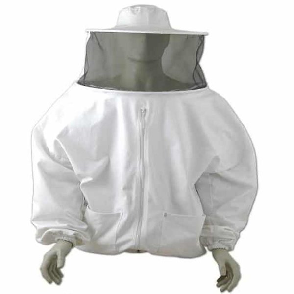 Profesyonel Astronot Tipi 3 Fermuarlı Arıcı Maskesi – Beyaz