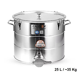 Caadex 35 Kg Taşınabilir Paslanmaz Bal Dinlendirme ve Şişeleme Kabı (CX-CAMCS35)