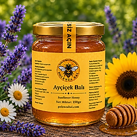 Doğal Ayçiçek Balı 250 Gram Mini Gurme Boy