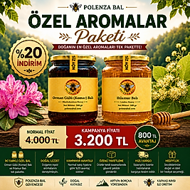 Özel Aromalar Paketi | 500 Gr Orman Gülü (Komar) Balı ve 500 Gr Ihlamur Balı