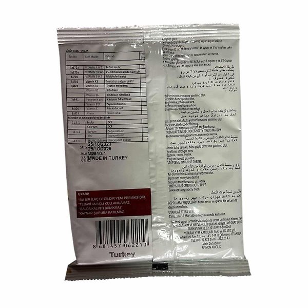 Beeagra Arı Vitamin ve Mineral Kombinasyonu – 100 Gr