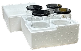 1 Kg 4’lü Kavanoz Muhafaza Köpüğü Strafor Kutu Koruyucu