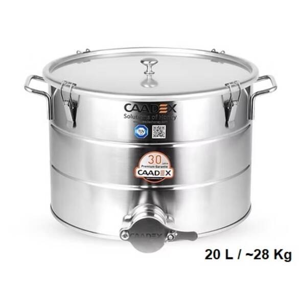 Caadex 28 Kg Mini Seri Paslanmaz Bal Dinlendirme ve Hassas Dolum Kabı (CX-CAMCS28)