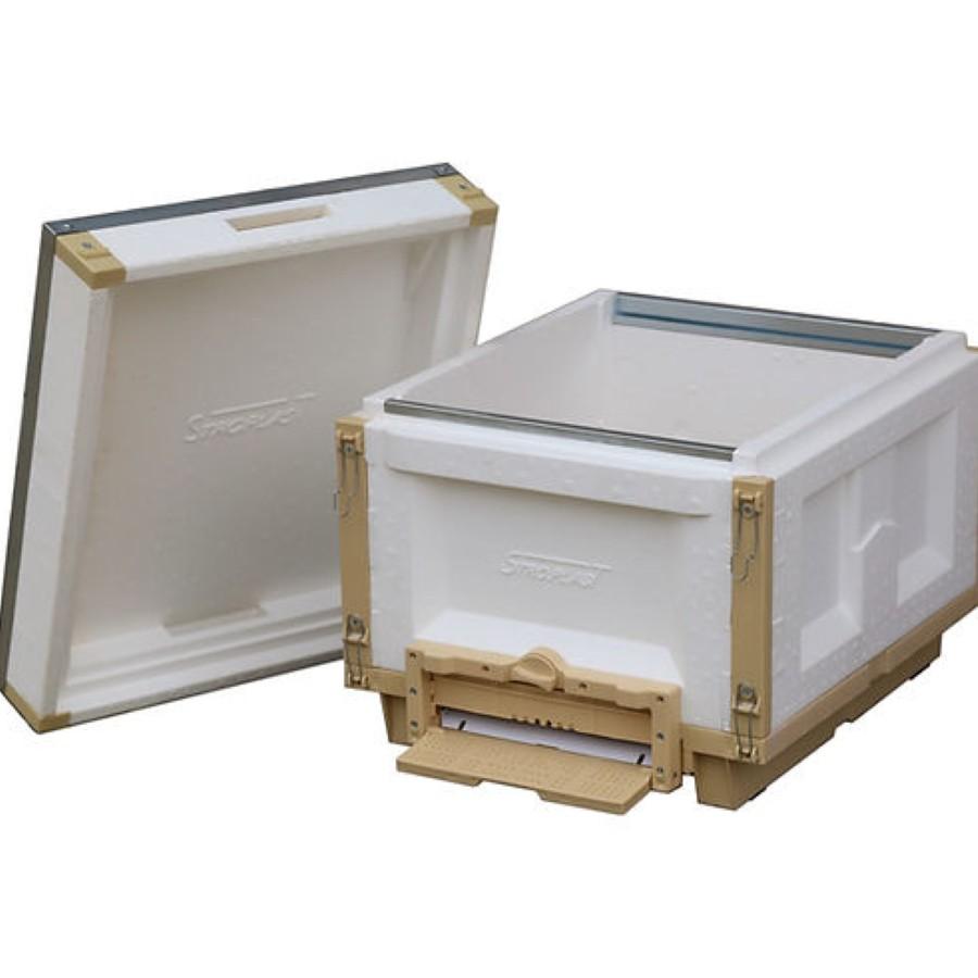 Stroplast Tek Katlı Strafor Kovan (Sac Kapaklı / Polen Tuzaklı)